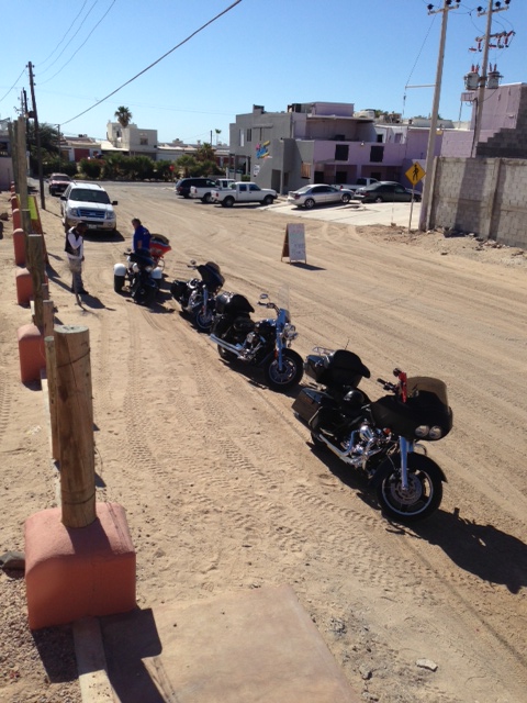 Sandy road to the American legion